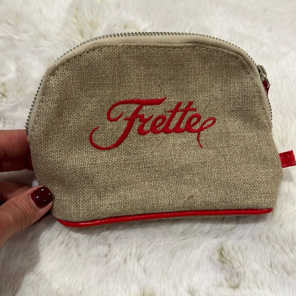 Canvas pouch with zipper, Frette, Made in Italy